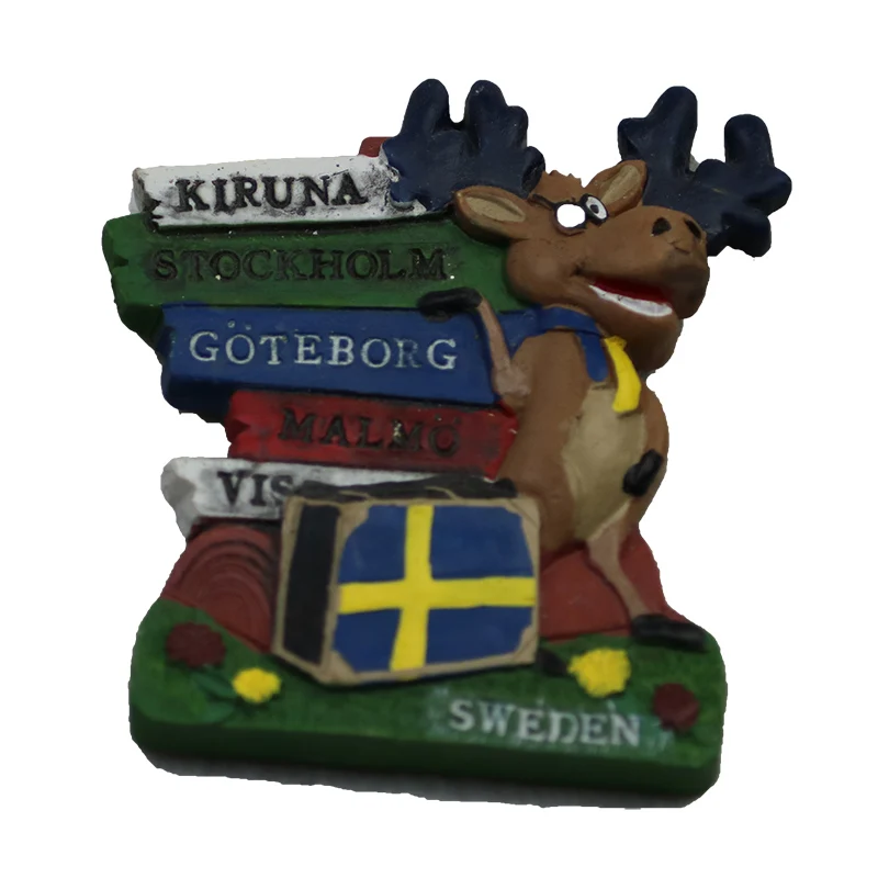 Бельгия креативный путешествие Шведский магнит для холодильника путешествия