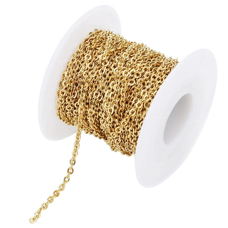 

9 M/Rol Stainless Steel DIY Chain for Jewelry Making DIY Bracelet Necklace Punk Handmade Supplies