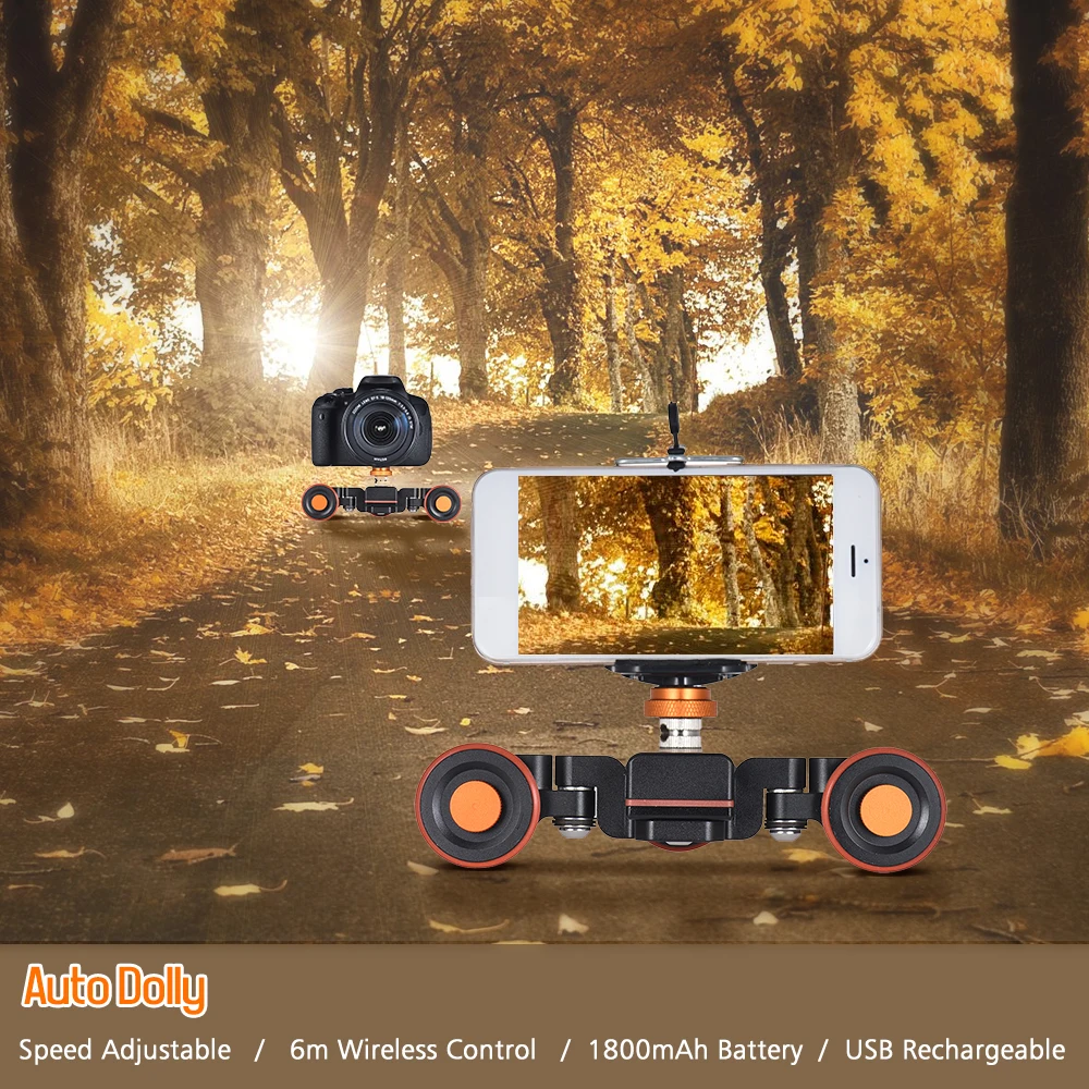 Andoer L4 PRO моторизованная видеокамера Dolly электрический трек слайдер беспроводной