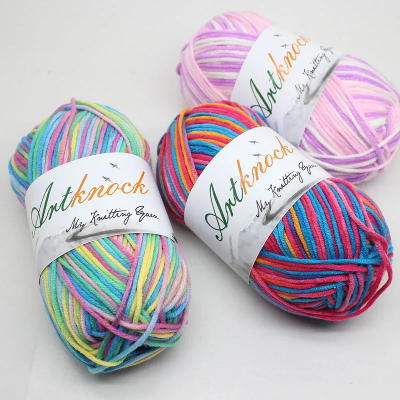 6 шт фасонной пряжи Меланжевая нить строки смешанный хлопок пряжа Красивая смесь