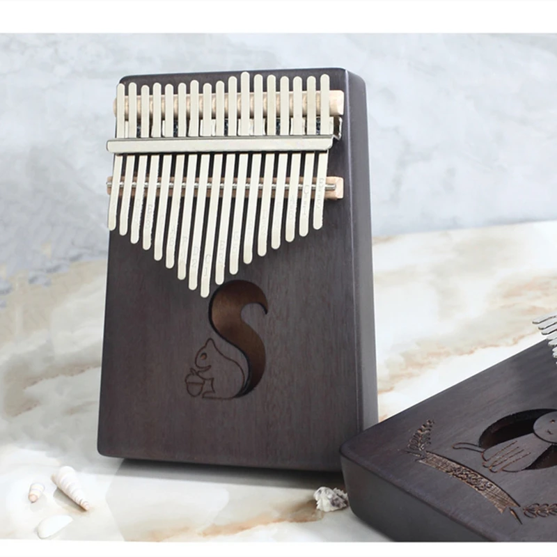 Пианино Kalimba для начинающих 17 клавиш деревянный музыкальный инструмент высокого