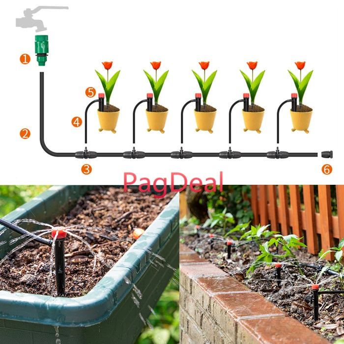 360 градусный разбрызгиватель микро система полива сада наборы для теплиц