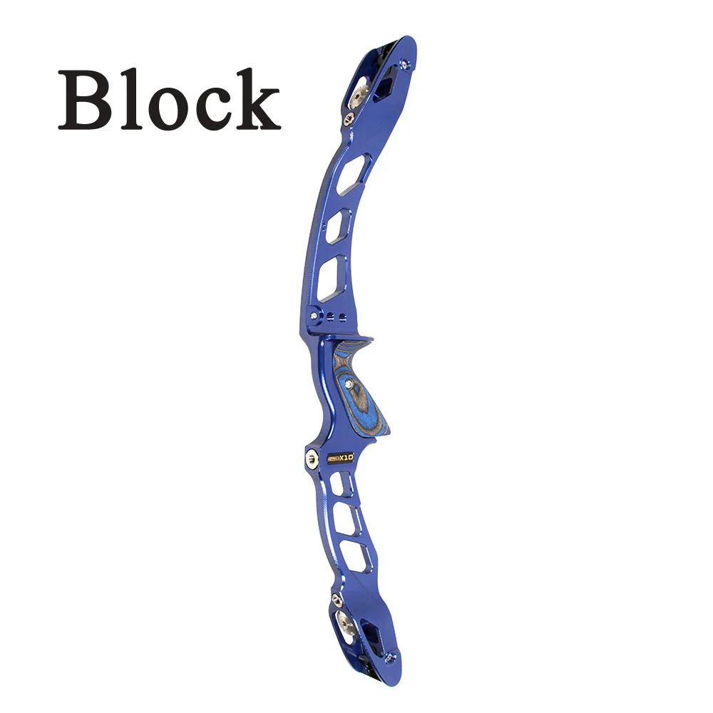 IceBlue Block system Sanlida стрельба из лука чудо X10 высокого класса изогнутый лук стояк 2" CNC мишень ILF стояк деревянная ручка правая рука стрельба Спорт - Цвет: IceBlue Block system