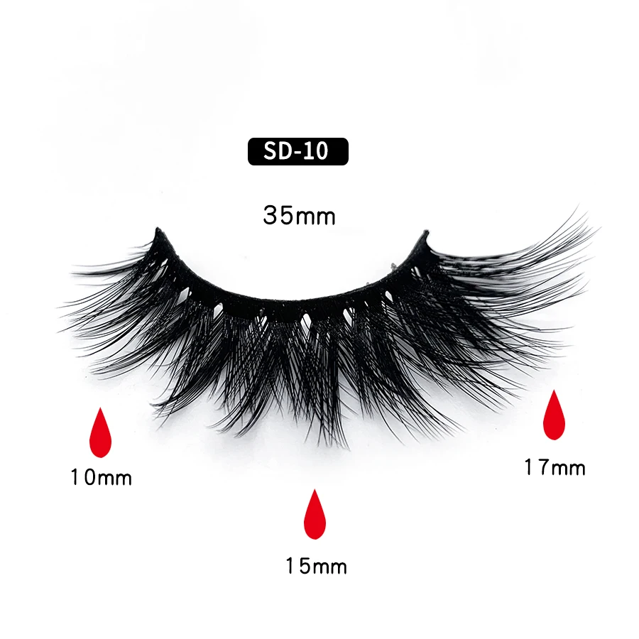 SD-10 Clotobeauty 3d норковые ресницы накладные ресницы натуральные толстые длинные объемные ресницы тонкие Накладные ресницы макияж расширение-SD - Цвет: SD-10