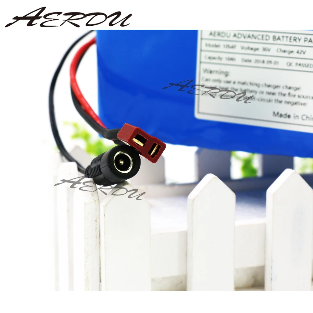 

AERDU 36V 10Ah 250W 350W 500W 600W 10S4P High power lithium battery pack ebike electric car bicycle motor scooter 20A BMS M365