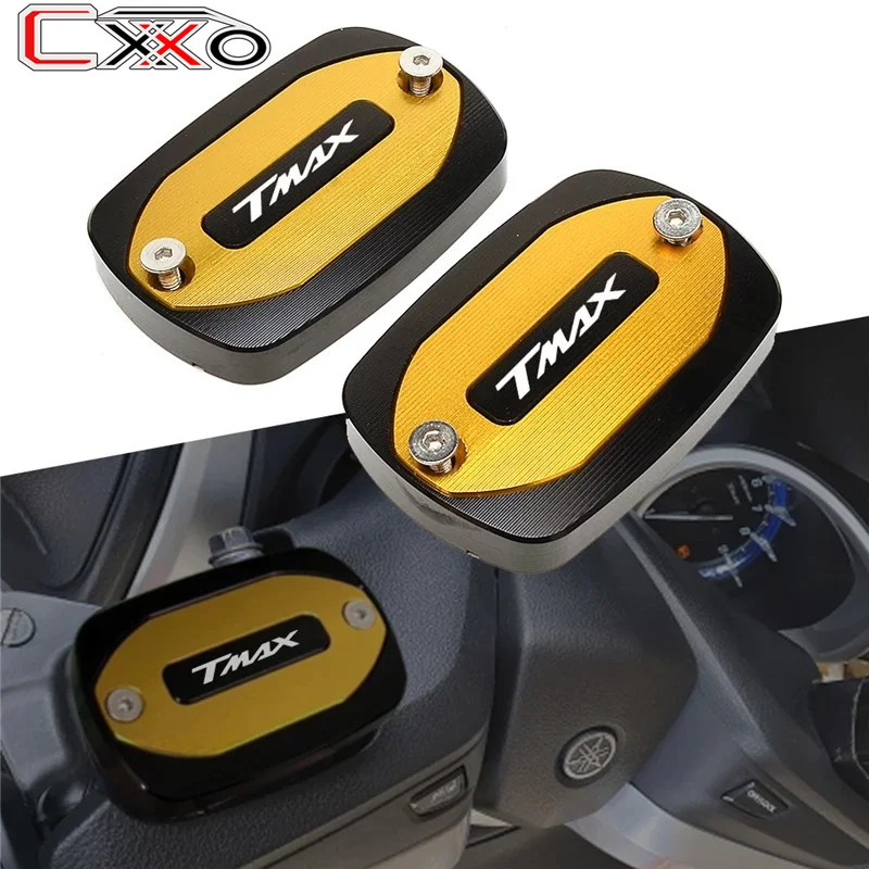

LOGO TMAX Motorcycle CNC Aluminum Front Brake Fluid Reservoir Cap Cover For YAMAHA T-Max 530 SX DX TMAX560 TMAX 500 2004-2011