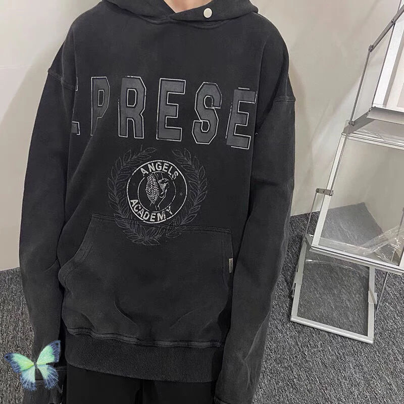 

Represent Distressed Loose High-quality Stylish Hoodie Hooded Sweatshirt