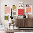 Абстрактные скандинавские постеры и принты Yayoi Kusama с тыквой, современное настенное искусство, Картина на холсте, галерея, декоративные картины для гостиной