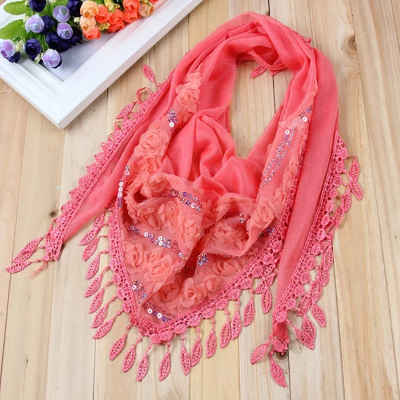 

Scarf Ladies Summer Silk Scarves Chiffon Thin Shawls And Wraps Pure Color Hijab Stoles
