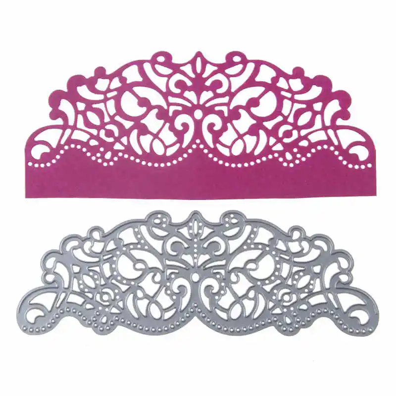 

1 шт. металлические Вырубные штампы с цветочной рамкой для «сделай сам» скрапбукинга альбома бумажных карточек