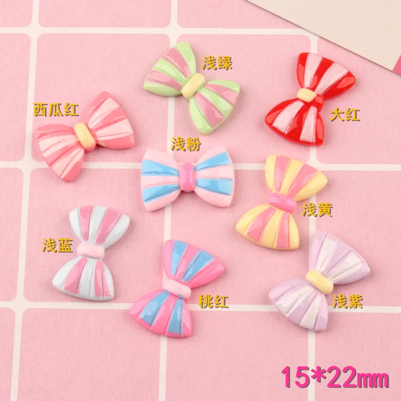 10 шт. Симпатичные Подвески в виде банта для девушек заколка волос ювелирные