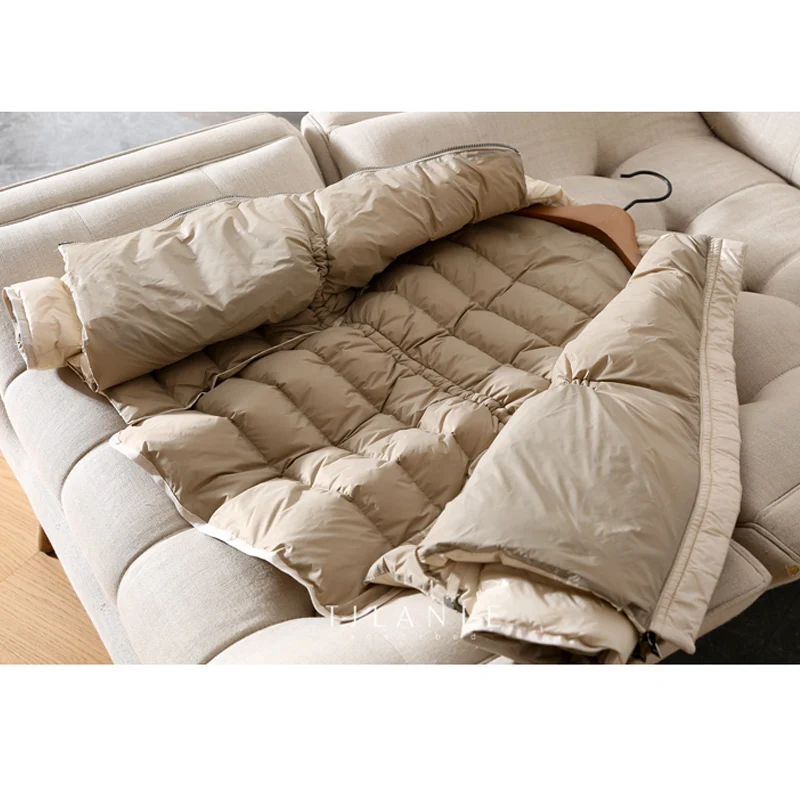 90% белый утиный пуховик короткое пальто 2019 Женские приталенные пуховики Женская