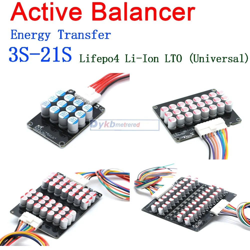 3S ~ 17S 1A 3A 5A 6A баланс литий ионный аккумулятор Lifepo4 LTO Батарея Active эквалайзер