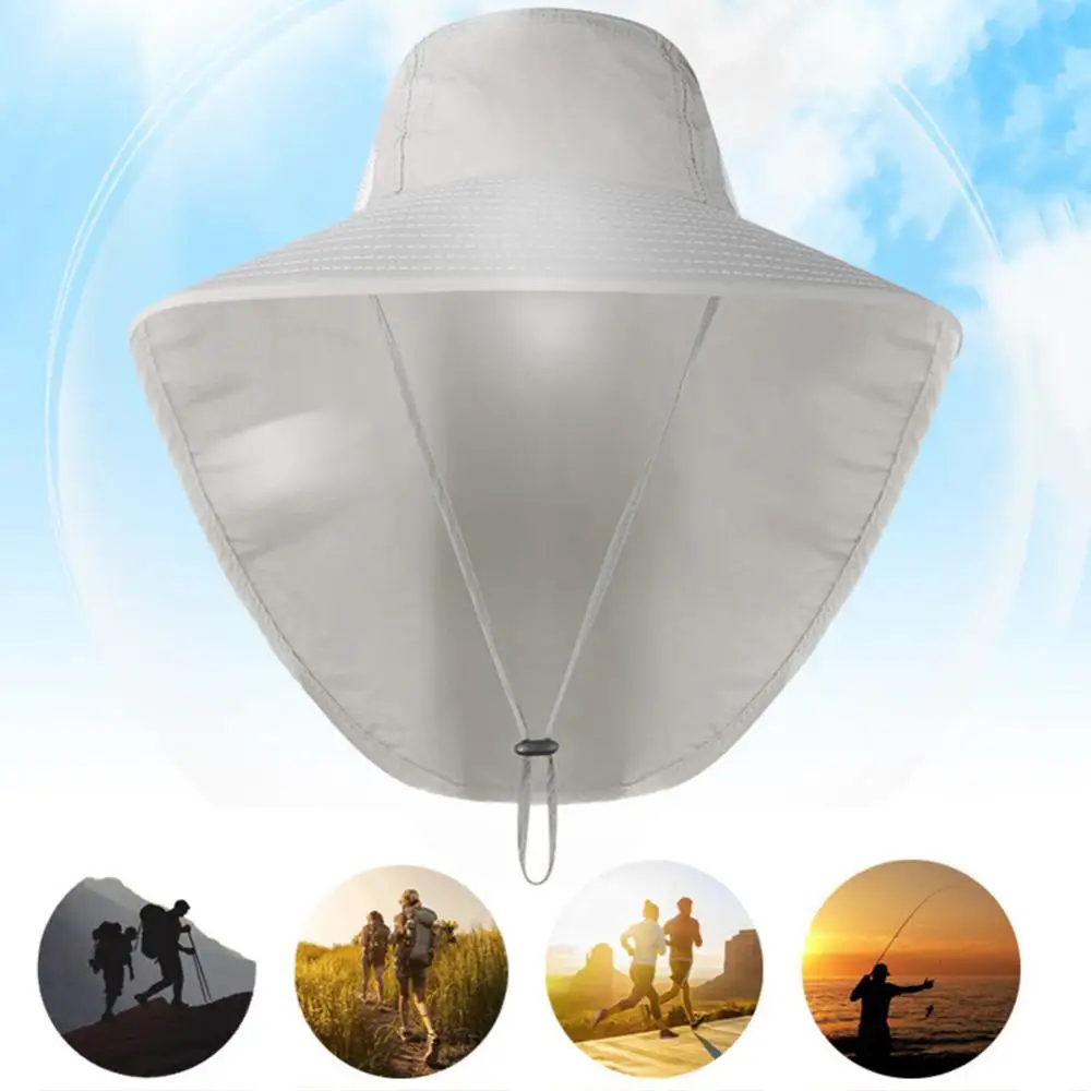 

Unisex UV Protection Cap Summer Outdoor Fishing Climbing Sun Hat with Neck Flap
