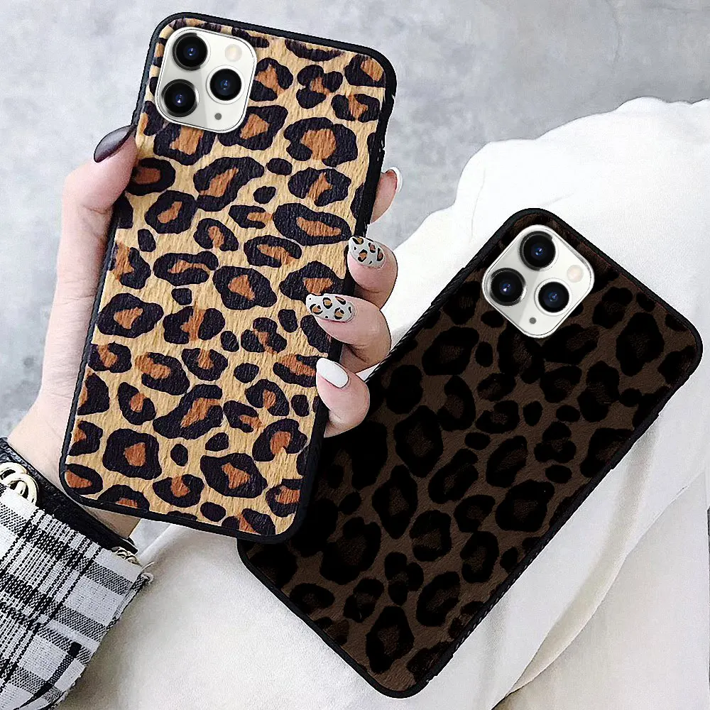 LAPOPNUT супер милый пушистый Леопардовый принт ультра тонкий гибкий Мягкий