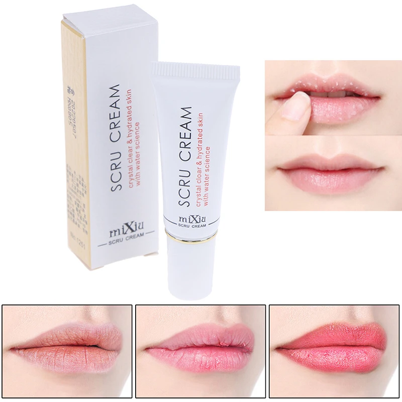 

Professional Moisturizing Lip Cream Crystal Clear & Hydrated Skin with Water Science Remove Dead Skin Exfoliating Lip Scrub Care