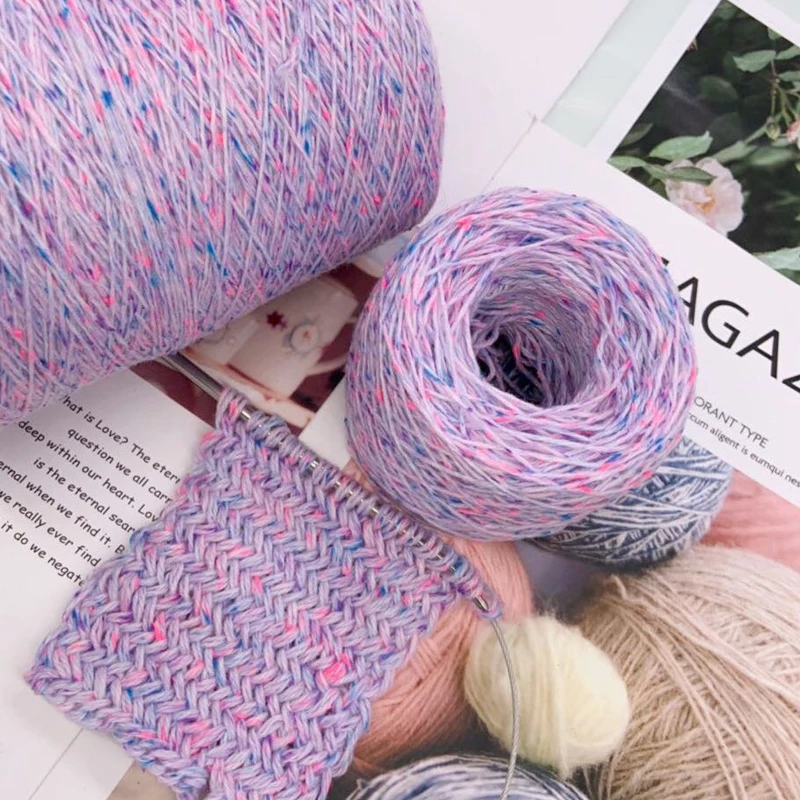 Акриловая хлопковая пряжа для вязания крючком X5112 ограниченная серия 500 г | Дом и