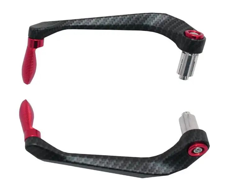 balck and red 1 пара мотоциклетных модификаций анти-осенние роговые тормоза защита рук лук CNC защита стержня Универсальный Мотоцикл аксессуары для укладки - Цвет: balck and red