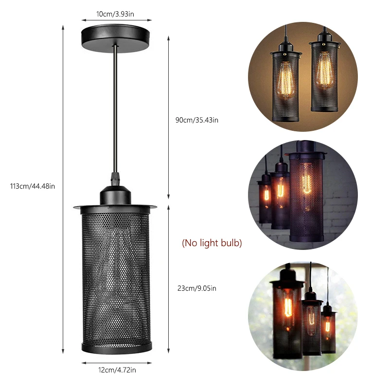 Винтажный подвесной светильник для столовой s E27 промышленный ресторана крыльца