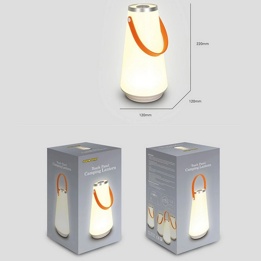 Творческий USB Перезаряжаемые Портативный Фонари сенсорный выключатель Палатка