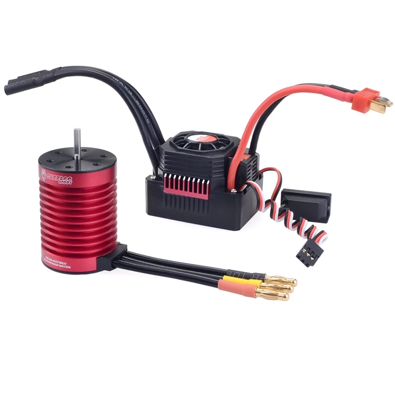 

SURPASS HOBBY KK Waterproof Combo F540 4370KV Brushless Motor with 45A ESC for 1/10 RC Tamiya Axial Redcat