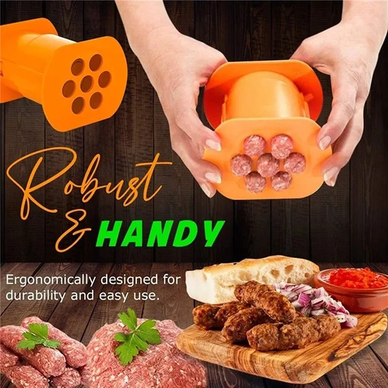 

Meat Strip Squeezer Plastic DIY Meat Sausage Hot Dog Maker Pasta Balls Rapid Prototyping DIY Tool Kitchen Cooking Gadgets