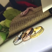 2021 womens jewelry original 11 fashion brand sterling silver tif narrow ring gift free shipping