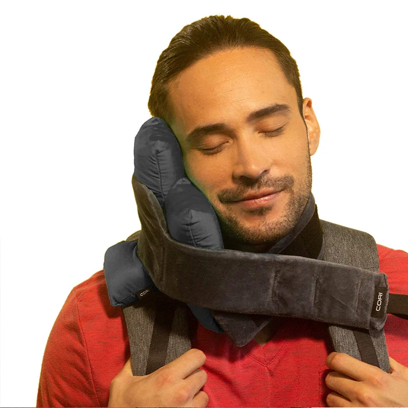 Регулируемая дорожная подушка для шеи из пены с эффектом памяти страуса дорожные