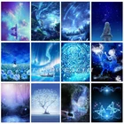 5D Diy алмазная живопись голубая сказочная СТРАЗА Алмазная вышивка Стразы мозаика украшение для дома TT964