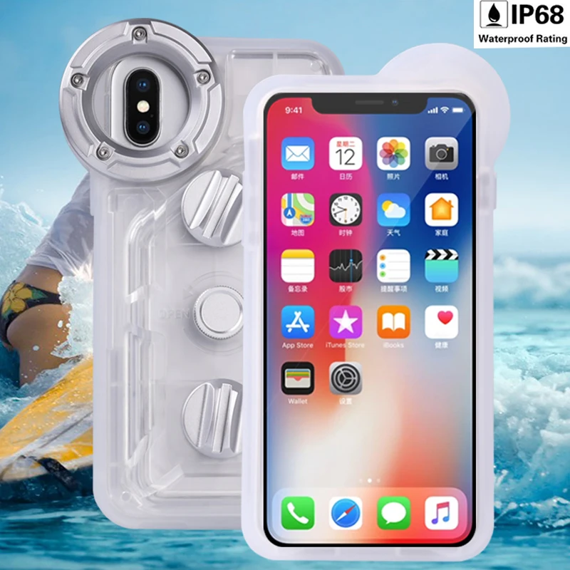 

Чехол для IPhone 12, 11 Pro Max, XS Max, XR, 6, 7, 8, водостойкий IP68