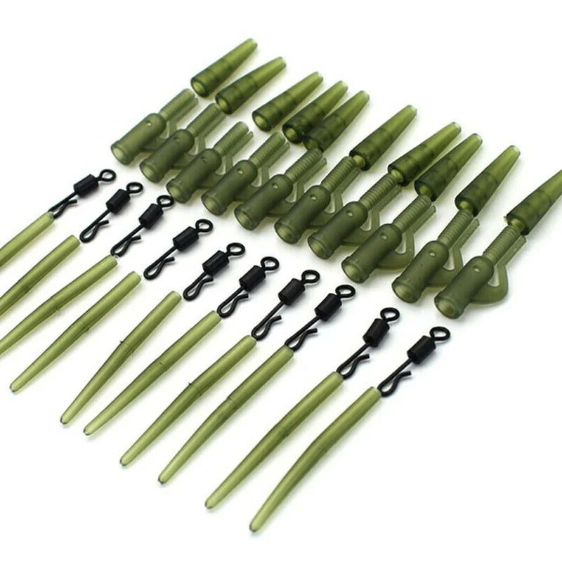 

Fishing Tackles Carp Lead Clips Set Quick Change Swivels Anti Tangle Sleeves Tail Rubber Carp Fishing Tackle Tools