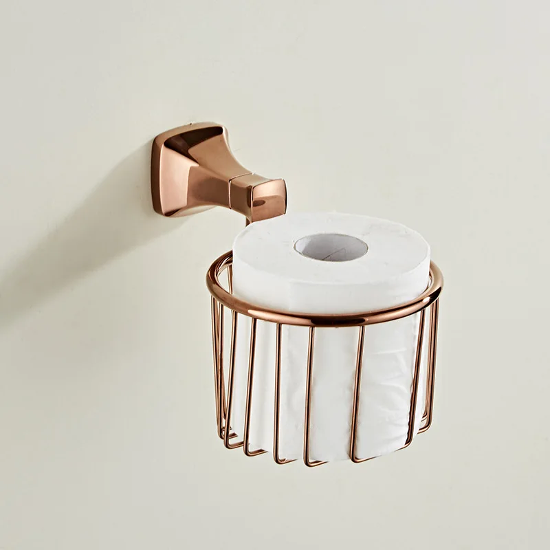 Корзина для бумажных полотенец из нержавеющей стали ванная комната позолоченная