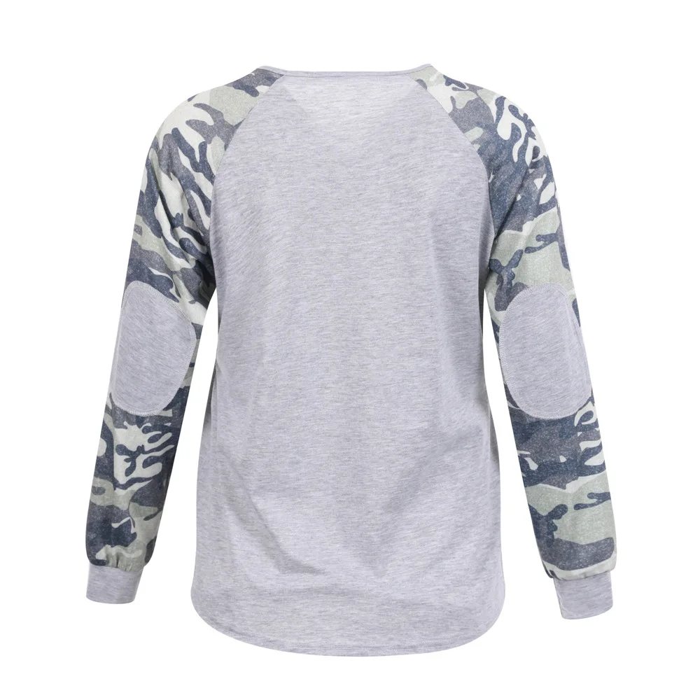 

2020 New fashion Autumn Maternity Dress Color Matching Raglan Sleeve Nursing T-shirt Camouflage Long Sleeve Maternity Top