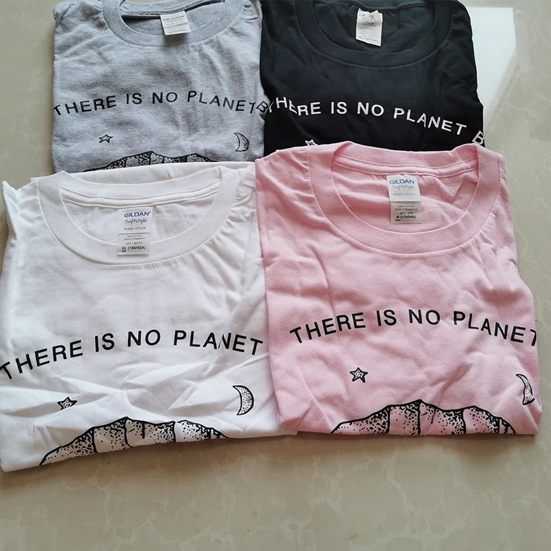 Нет планета хлопковая футболка с короткими рукавами для женщин Футболка уличная