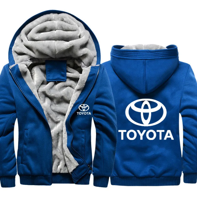 

Hoodies Men Toyota Car Logo Print Jacket Mens Hoodie Winter Thicken Warm Fleece cotton Zipper Camouflage Raglan Mens Coat Jacket