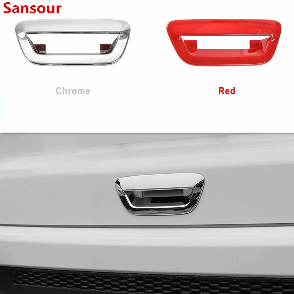 

Sansour ABS Car Exterior Rear Tail Door Handle Decoration Cover Stickers for Jeep Compass 2017 Up Car Accesories Styling
