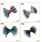 500pcs DC5V DC12V 12mm ws2811 ic светодиодный модуль черныйзеленыйбелыйRWB провода Строка Рождественский светодиодный пиксесветильник; Адресуемый; Водонепроницаемый