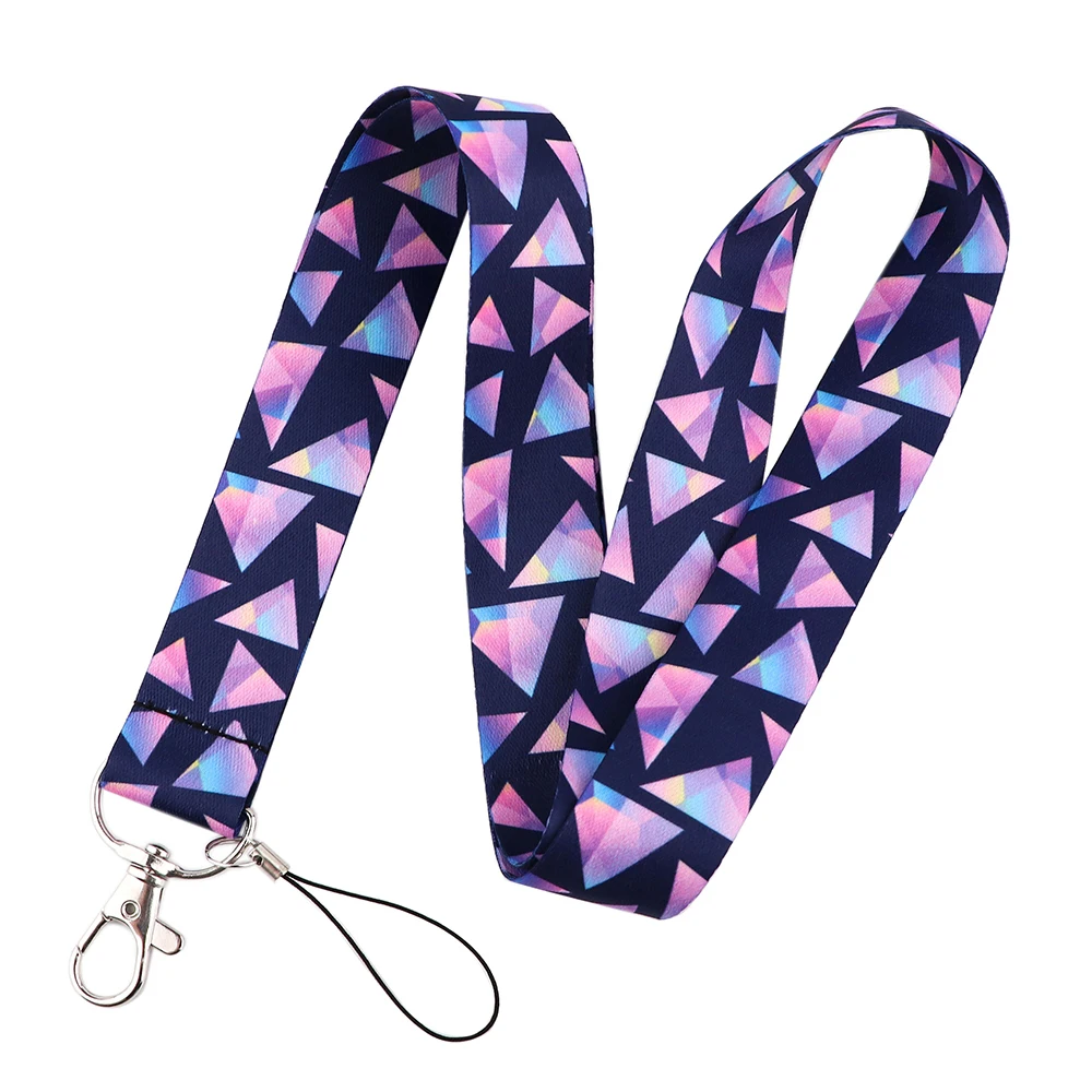 CB581 Triangle Hot Keychain Straps Rope Cell Phone Charm Neck Strap Lanyard for ID Card keycord DIY Lanyard Hanging Rope