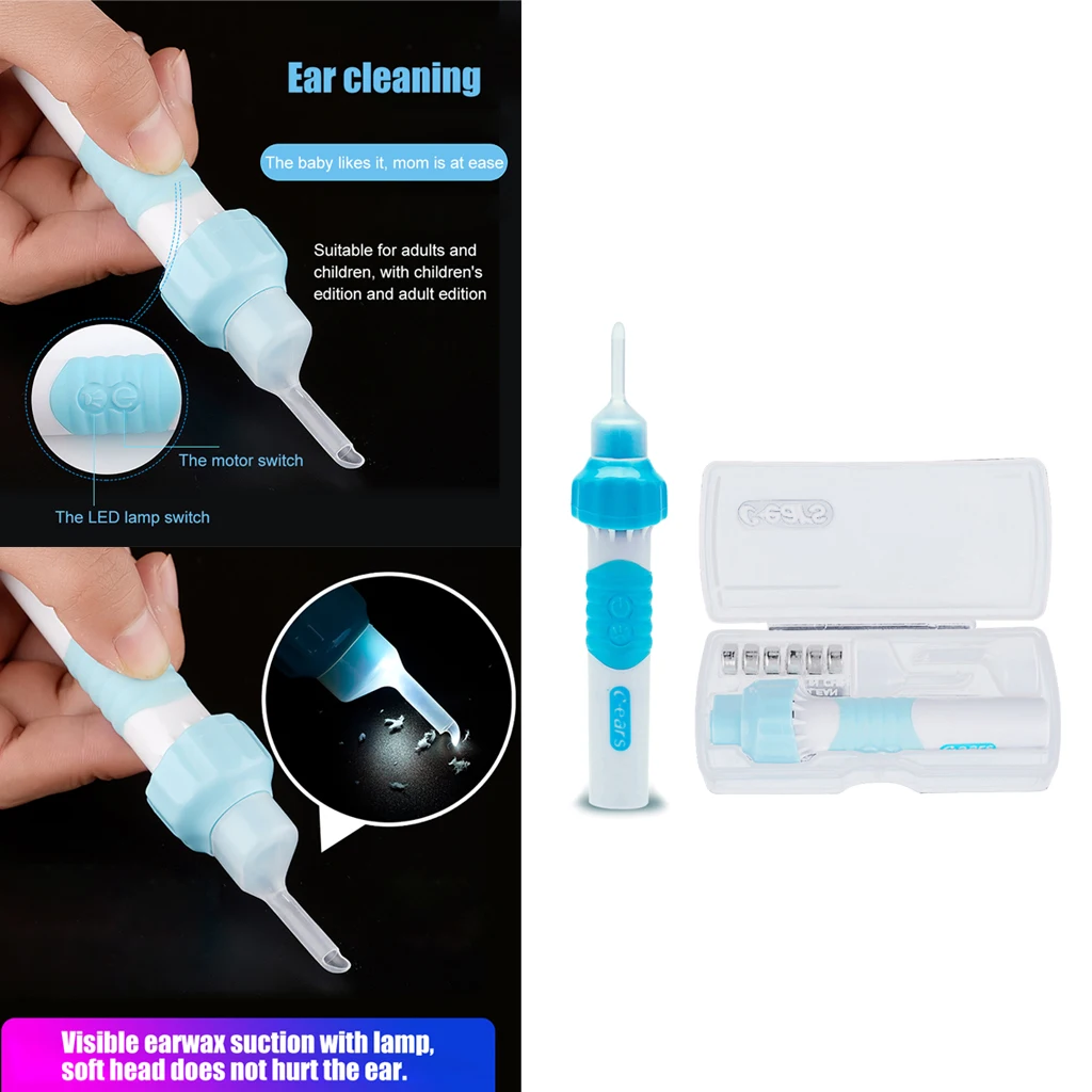 Детский Электрический уха средства для удаления воска всасывания ушной серы