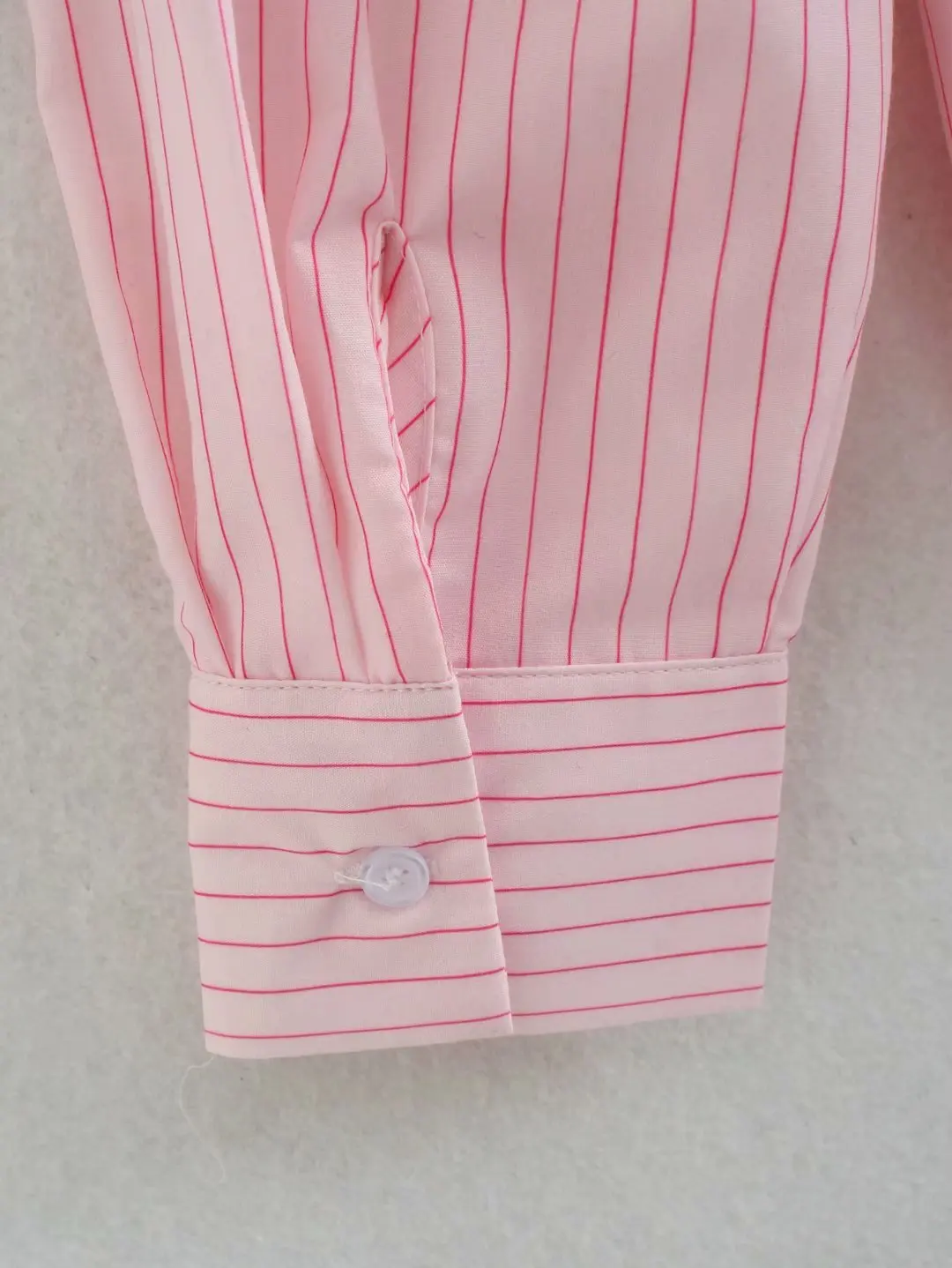 

Womens Tops 2021 Spring Summer New Pink Striped Long Sleeve Button Up Shirt Korean Fashion Clothing Casual Loose Women Shirts