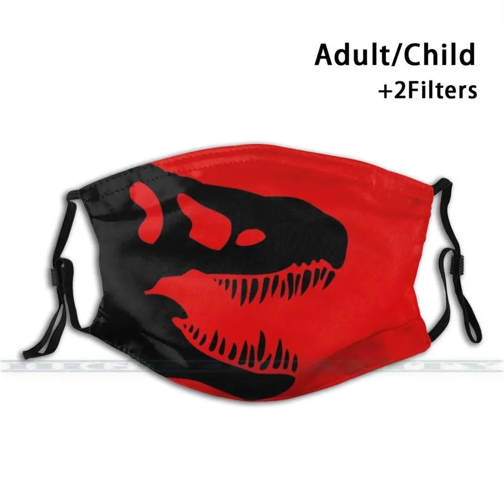 

T-Rex, Череп, индивидуальный дизайн для взрослых и детей, фильтр от пыли, Diy, милый Принт, фотография, тираннозавр рекс