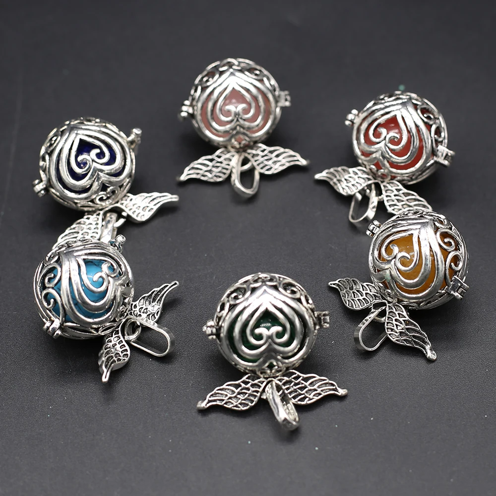 

2022 Pendant Handmade Round Natural Stone Quartz Malachite Charms for Jewelry Making Supplies Diy Necklace Accessories Wholesale