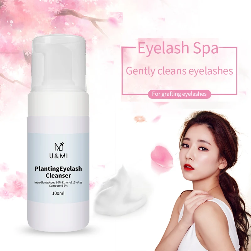 Высокая емкость 100 мл средство для очистки ресниц пена мусс без стимуляции