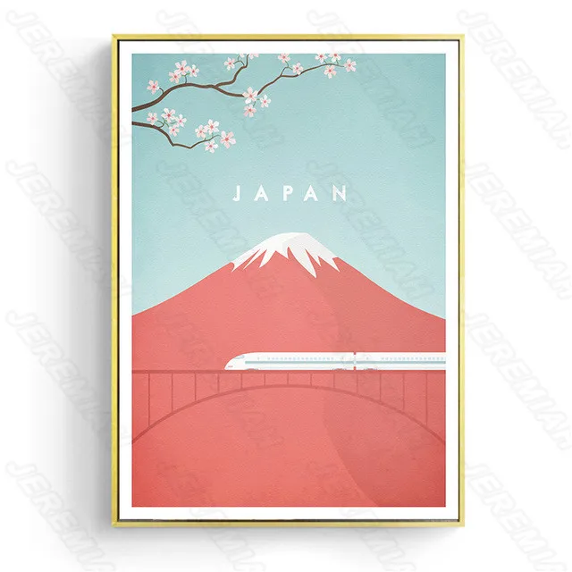 

Decorative Canvas Painting Landscape Paris New York Nordic Style Waterproof Ink Printing Art Painting Living Room Bedroom Decora