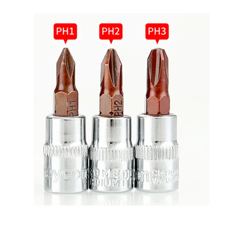 1 шт. насадки для головки привода Philips posiidriv 1/4 дюйма PZ1 PZ2 PZ3 PH1 PH2 PH3|Отвертка| |