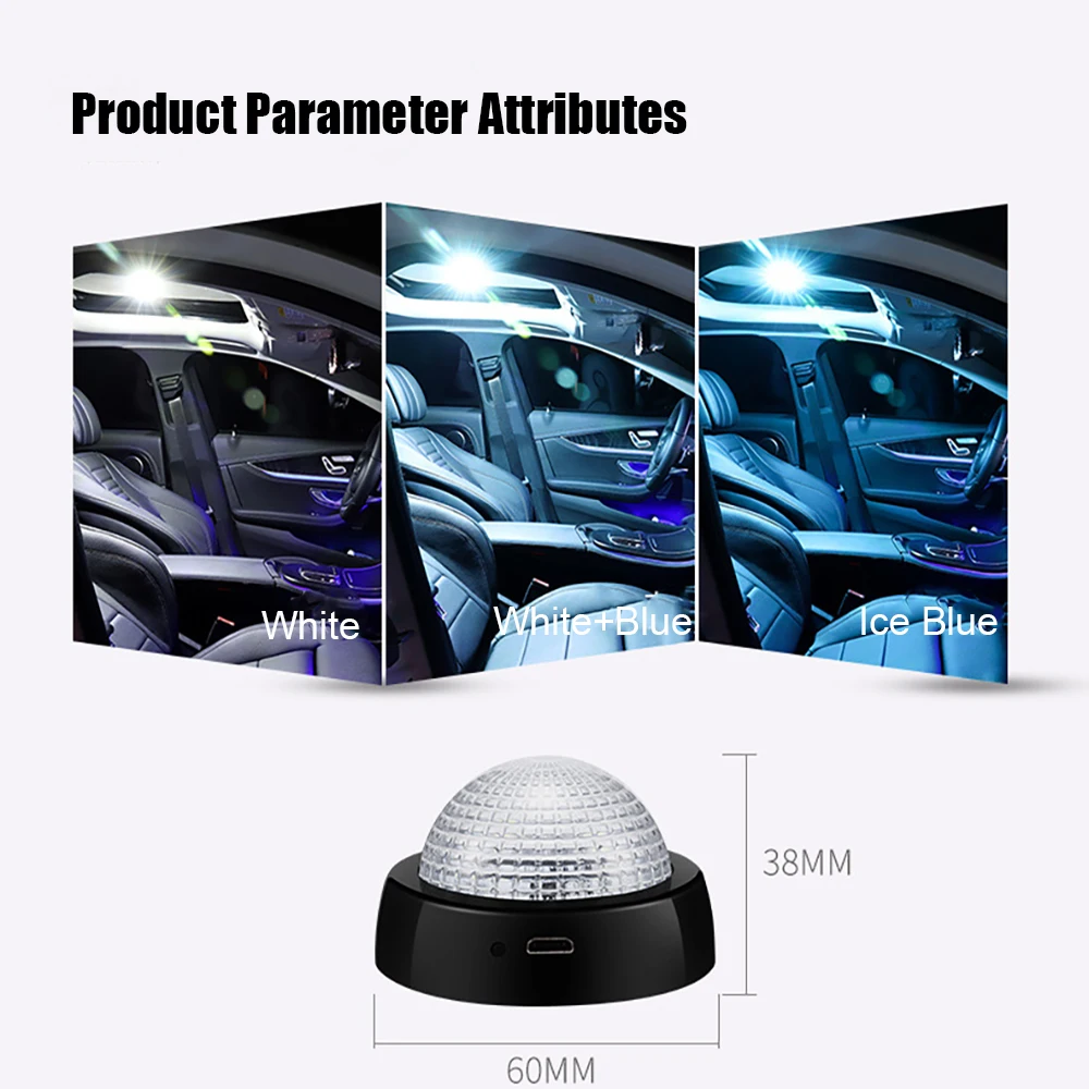 CARCTR водить автомобиль для чтения сенсорный светильник 5V 2W зарядка через USB