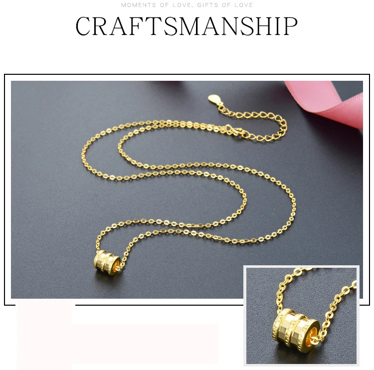 

Wholesale New High Quality Real S925 Nobility Female Fine Jewelry Necklace Pendant Chain Fashion Accessories Jewel Grace Women