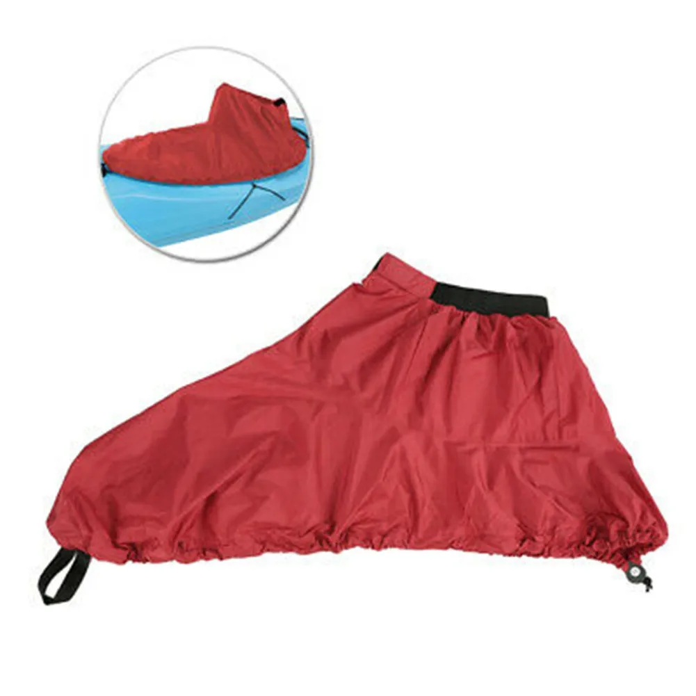 

1PC Universal Adjustable Premium Waterproof Polyester Taffeta Kayak Spray Skirt Cover Canoe Marine Boat Cover
