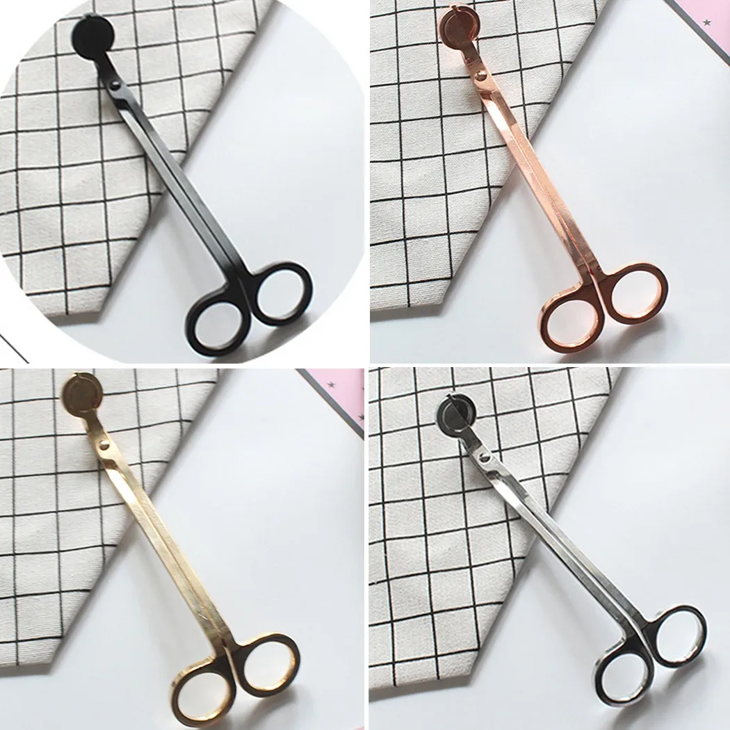 

1 * Candle Trimmer Candle Dipper Oil Lamp Trimmer Snuffer Extinguish Scissor Cutter 4 Colors Trim The Candle