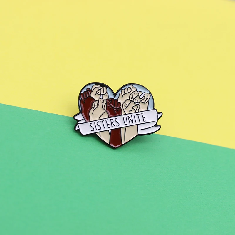 Значок на лацканы с надписью Love Power Good sister эмалированная заколка для защиты рук